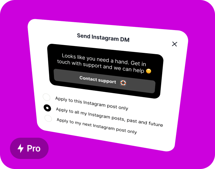 Send Instagram DM with Pro